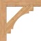 Ekena Millwork Merced Block Smooth Bracket, Western Red Cedar, 5 1/2"W x 36"D x 36"H BKT06X36X36MRC05SWR - alternate 3